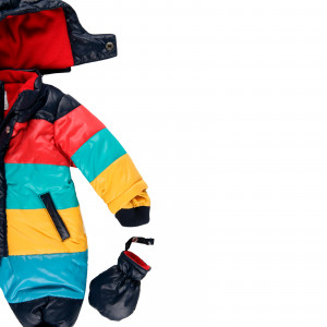 Salopeta zapada thermo bebe , gluga, manusi si botosei detasabili, Boboli - Img 3