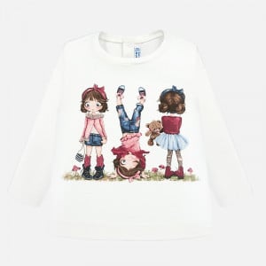 Tricou fetite 3-24 luni, alb , Mayoral - Img 1