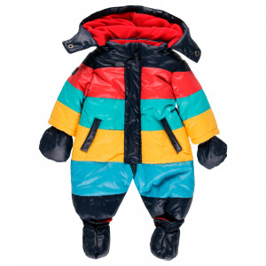 Salopeta zapada thermo bebe , gluga, manusi si botosei detasabili, Boboli - Img 1