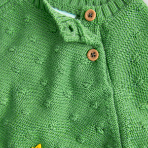 Set 2 piese baiat, pulover tricot verde cu pantalon gri, Boboli - Img 7