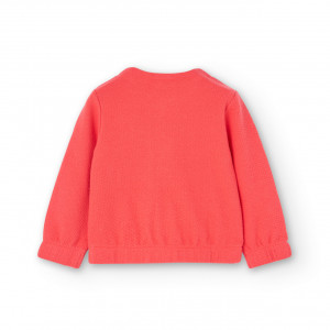 Jacheta fetite tricot, rosie, Boboli - Img 2