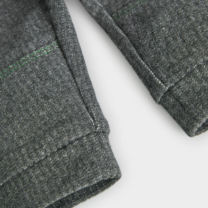Set 2 piese baiat, pulover tricot verde cu pantalon gri, Boboli - Img 8