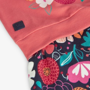 Rochie fetite 1-8 ani, bumbac better cotton, aplicatii florale, brand Boboli - Img 5