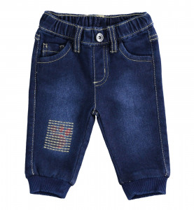 Blugi bebe baiat, navy, Ido - Img 1