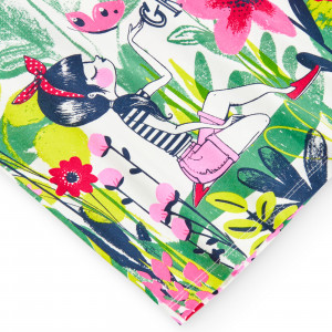 Rochie fetita maneca scurta, imprimeu floral, Boboli - Img 4