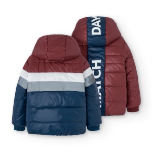 Geaca baiat reversibila, impermeabila, thermo, grena, brand Boboli - Img 3