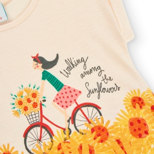 Rochie vara fetite 4-16 ani, bumbac better cotton, imprimeu colorat, brand Boboli - Img 3