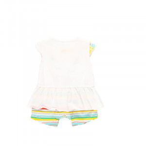 Salopeta vara bebe fetita, multicolor, Boboli - Img 2