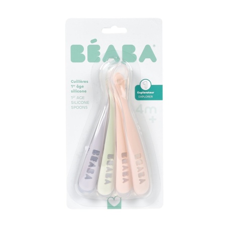 BEABA set od 4 ergonomične kašičice za bebe, Cotton Candy - Img 2
