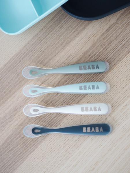 BEABA set od 4 ergonomične kašičice za bebe, storm - Img 2