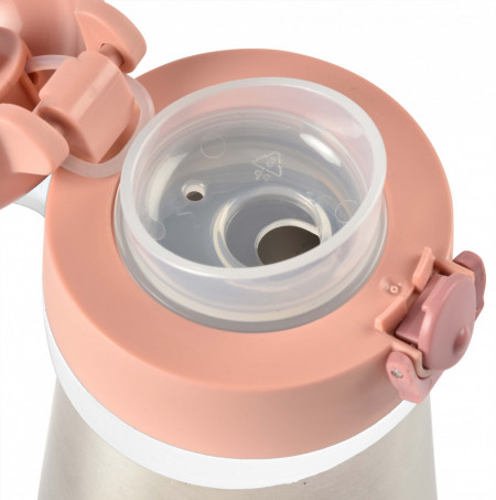BEABA termo flašica od nerđajućeg čelika 350ml, old pink - Img 4