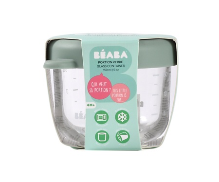 BEABA Staklena posuda 150 ml, sage green - Img 2
