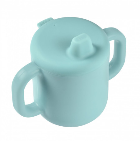 BEABA silikonska šolja za učenje 300ml, blue - Img 3