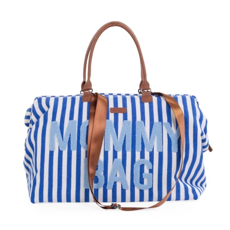 MOMMY BAG BIG, Stripes - Electric Blue/Light Blue - Img 7