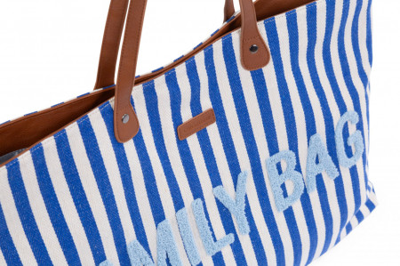 FAMILY BAG, Stripes - Electric Blue/Light Blue - Img 6