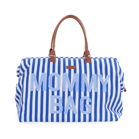 MOMMY BAG BIG, Stripes - Electric Blue/Light Blue - Img 8