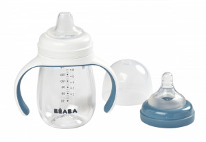 BEABA 2u1 flašica za učenje 210ml, windy blue - Img 2
