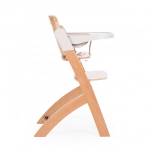 EVOSIT stolica za hranjenje + poslužavnik, natural/beige - Img 4