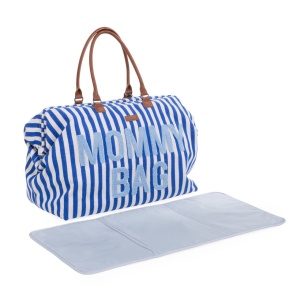 MOMMY BAG BIG, Stripes - Electric Blue/Light Blue - Img 9
