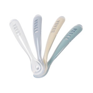 BEABA set od 4 ergonomične kašičice za bebe, galet