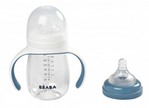 BEABA 2u1 flašica za učenje 210ml, windy blue - Img 4