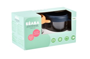 BEABA set od 2 staklene posude 2x250 ml, Night blue/Honey - Img 3