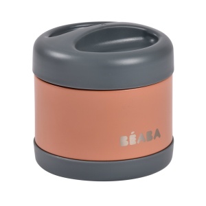 BEABA termo posuda od nerđajućeg čelika 500ml, grey/terracotta - Img 2