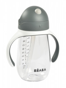 BEABA flašica sa slamčicom 300ml, mineral grey - Img 2