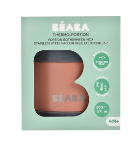 BEABA termo posuda od nerđajućeg čelika 500ml, grey/terracotta - Img 3