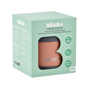 BEABA termo posuda od nerđajućeg čelika 500ml, grey/terracotta - Img 4