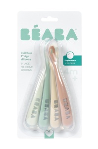 BEABA set od 4 ergonomične kašičice za bebe, Natural - Img 2