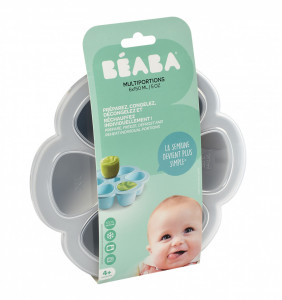 BEABA višenamenska silikonska posuda 6x150ml, light mist - Img 3
