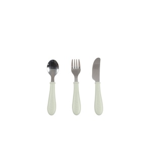BÉABA set od 3 komada pribora za jelo od nerđajućeg čelika, grey green