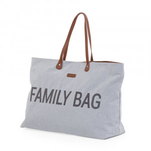 FAMILY BAG, canvas, grey
