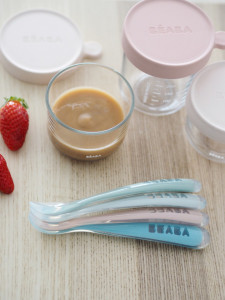 BEABA set od 4 ergonomske kašičice za bebe, eucalyptus - Img 3