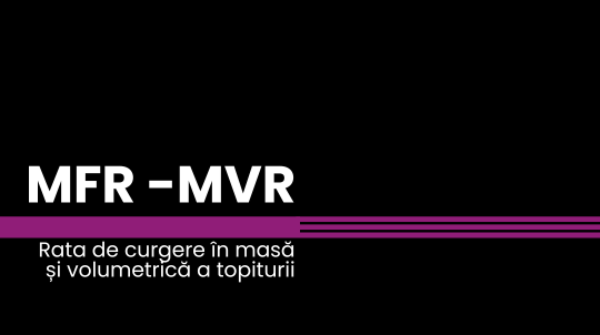 Raportul volum-debit de topire. Rata de curgere in masa a topiturii