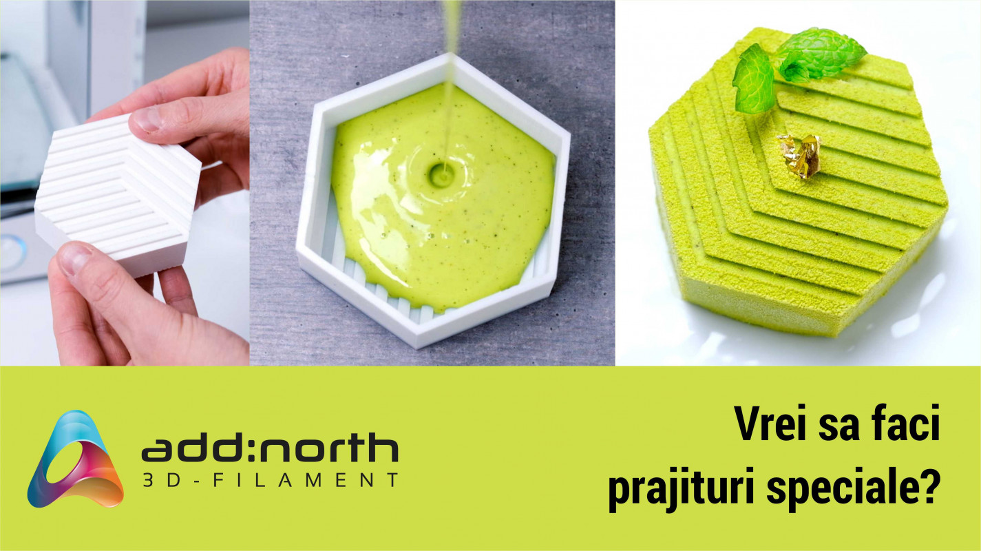 Forme de patiserie printate 3D în E-PLA
