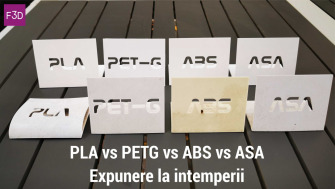 Ce material pot utiliza în exterior, expus la soare?