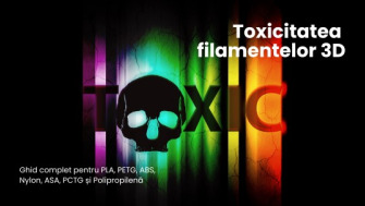 Toxicitatea filamentelor 3D: Ghid complet pentru PLA, PETG, ABS, Nylon, ASA, PCTG și Polipropilenă