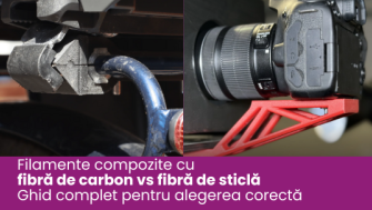 Fibra de carbon vs. fibra de sticlă: care filament 3D este mai rezistent și mai potrivit pentru aplicațiile tale?