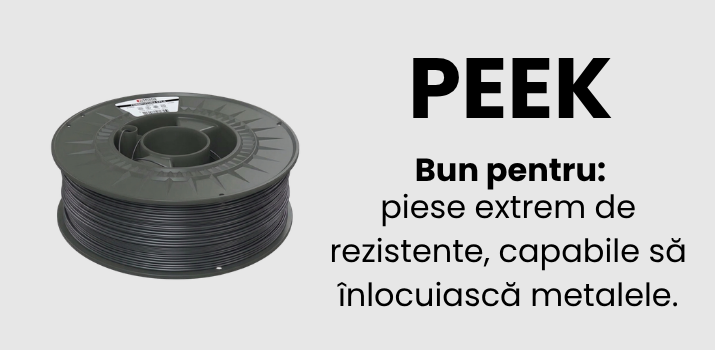 Filamente PEEK FormFutura, Smart Materials 3D in stoc la Filamente3D