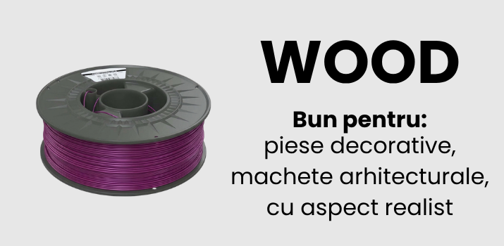 Filamente Wood colorFabb, Smart Materials 3D, Fiberlogy, FormFutura in stoc la Filamente3D