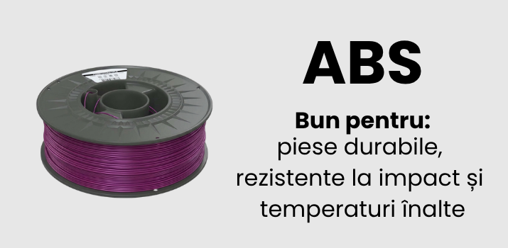 Filamente ABS Polymaker, AzureFilm, Fiberlogy, FormFutura, Smart Materials in stoc la Filamente3D