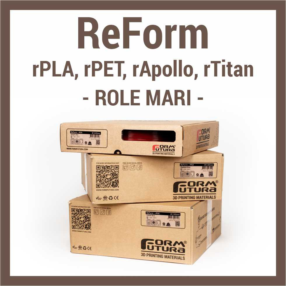 FormFutura - ReForm - ROLE 2.3 ... 4.5 kg (PLA, ABS, PET, ASA)