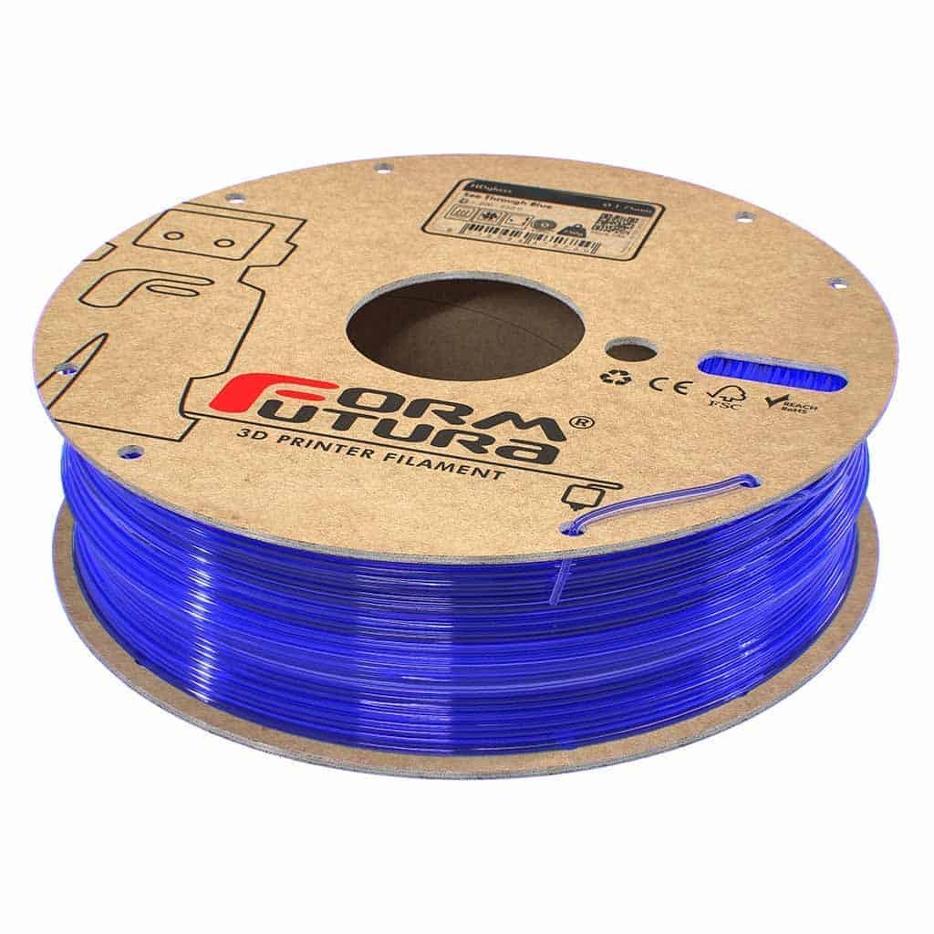 Filament FormFutura HDglass - See Through Blue (albastru transparent) 750g