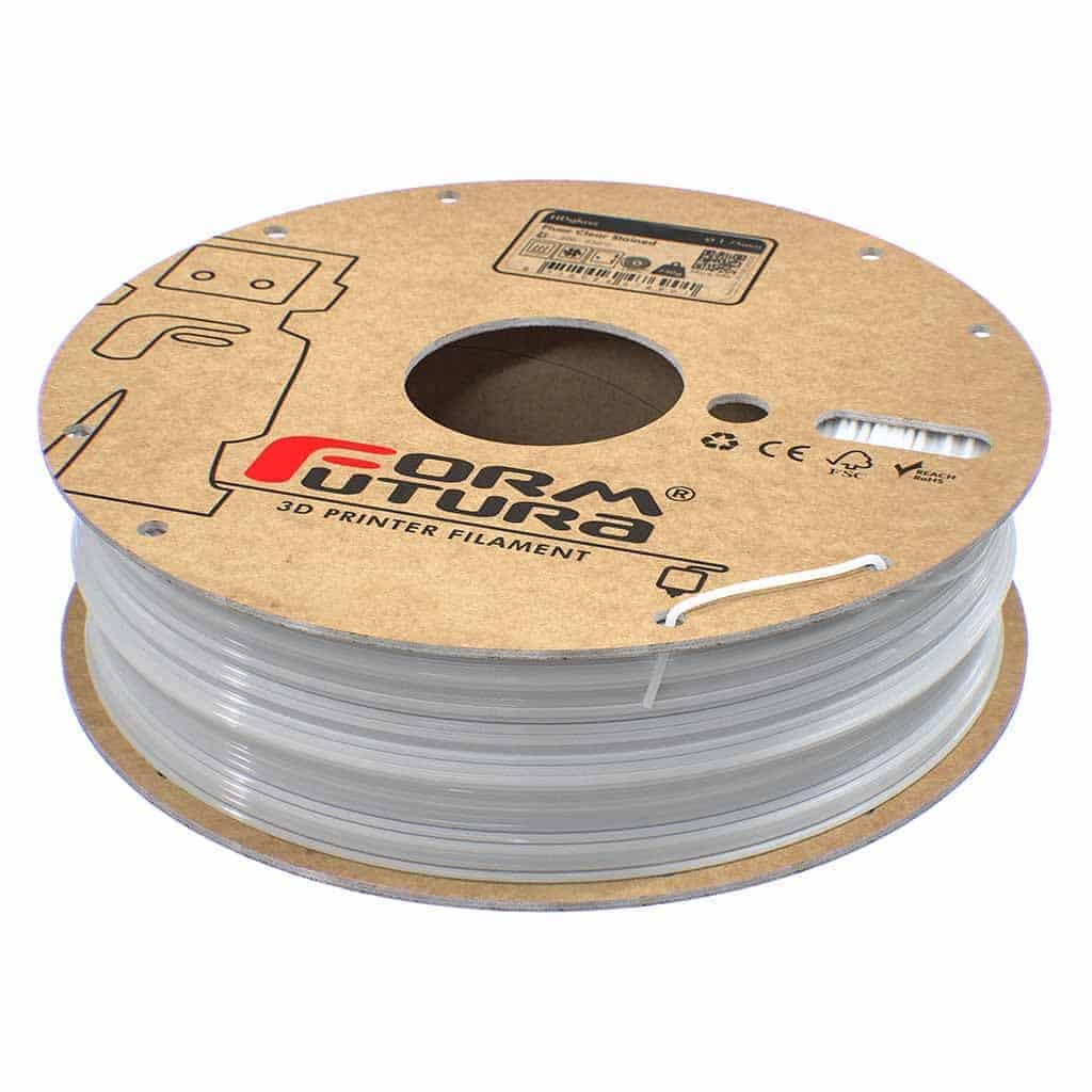 Filament FormFutura HDglass - Fluor Clear Stained (alb translucid) 750g