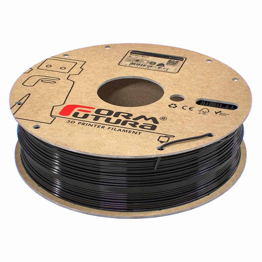 Filament FormFutura HDglass - Blinded Black (negru opac) 750g