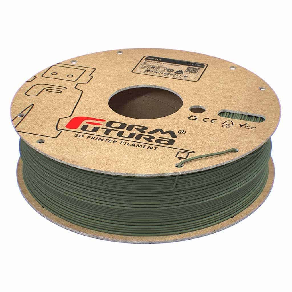 Filament FormFutura Matt PLA - Dark Green Camouflage (verde) 750g