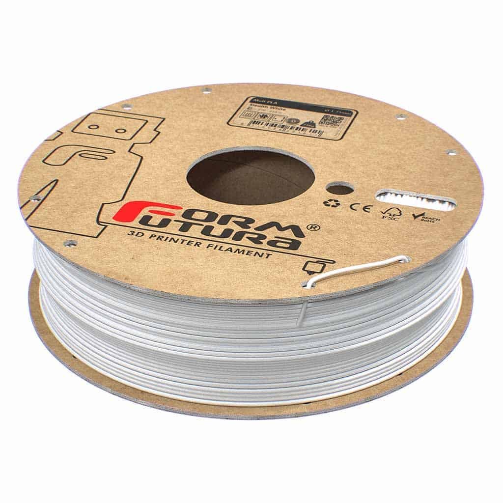 Filament FormFutura Matt PLA - Stealth White (alb) 750g