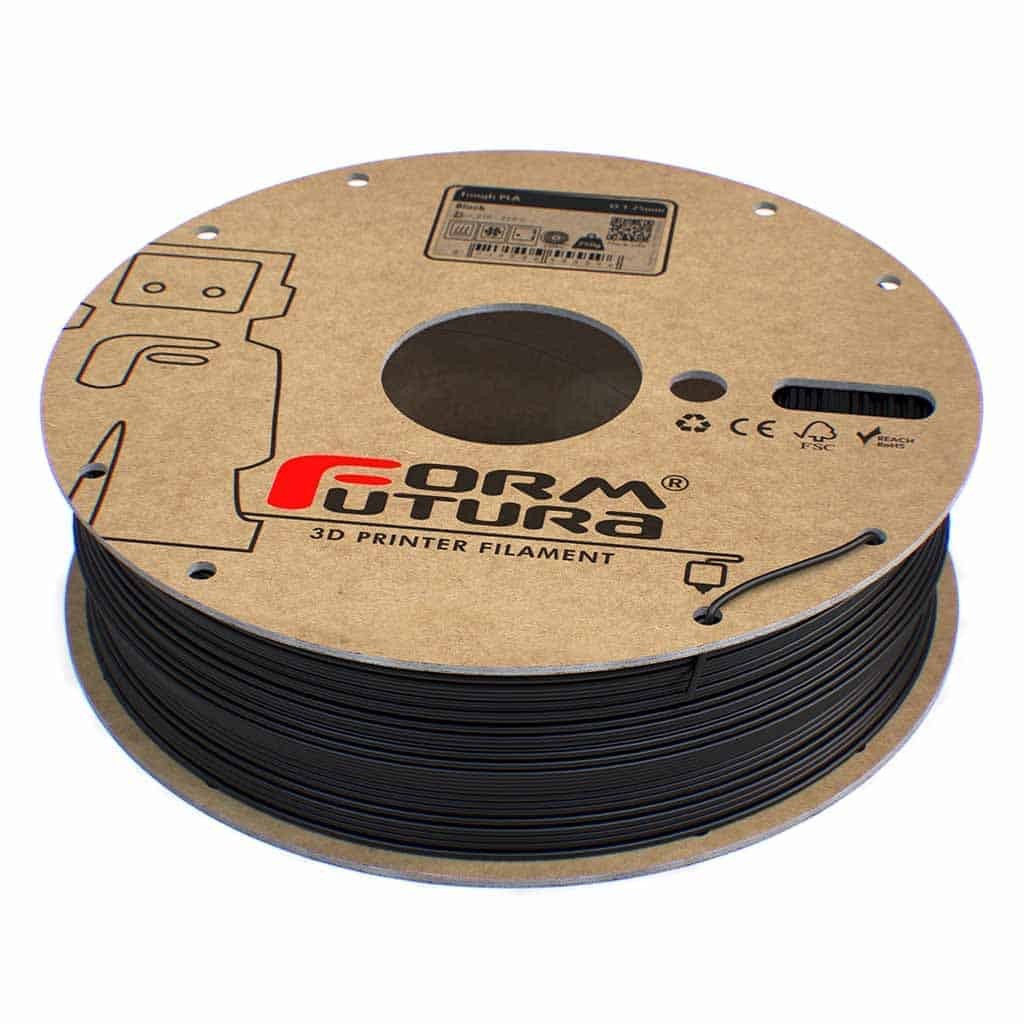 Filament FormFutura Tough PLA - Black (negru) 750g